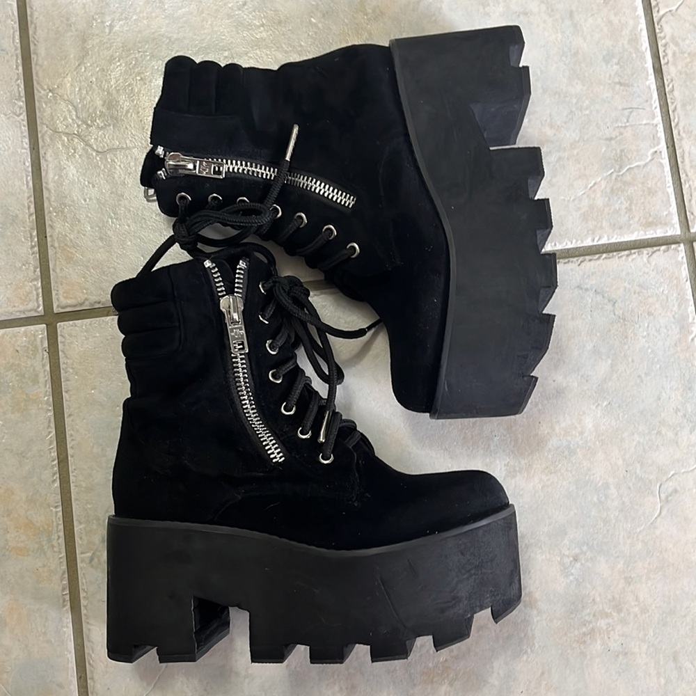 Dolls Kill black platform boots